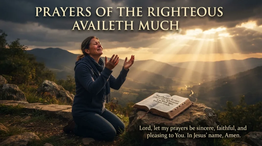 What Does The Prayers of the Righteous Availeth Much Mean
