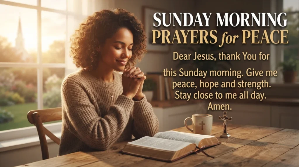 Sunday Morning Prayers for Peace