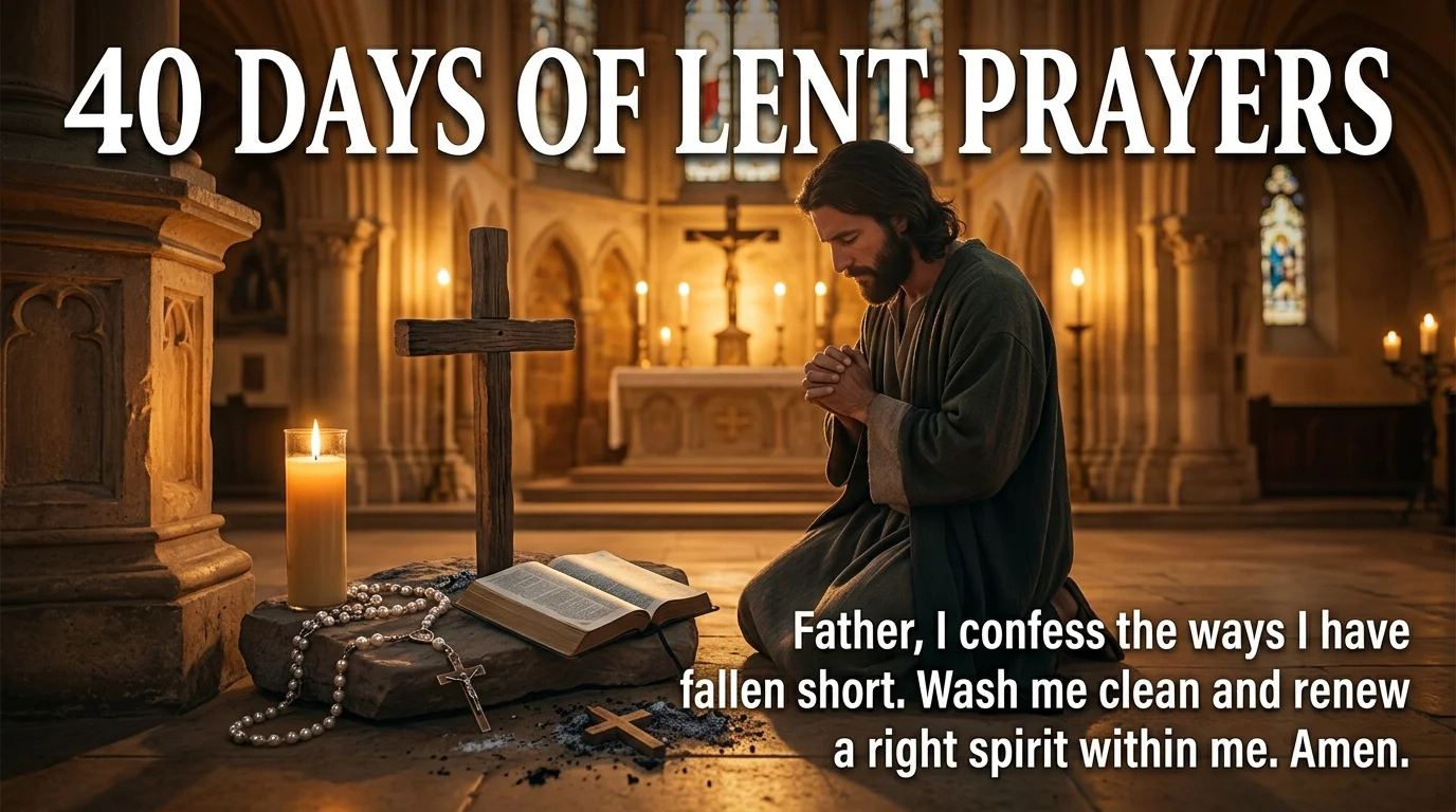 40 Days of Lent Prayers Powerful Catholic Prayers for Lent