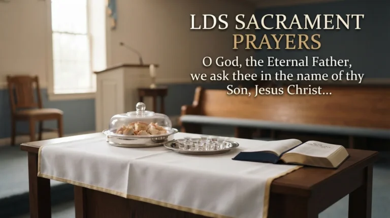 LDS Sacrament Prayers Complete Text, Meaning & Guidelines